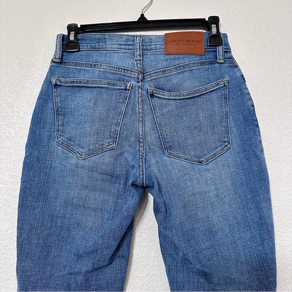 Lucky Brand High Rise Skinny Bridgette Distressed Ankle Length Jeans - Picture 5 of 5